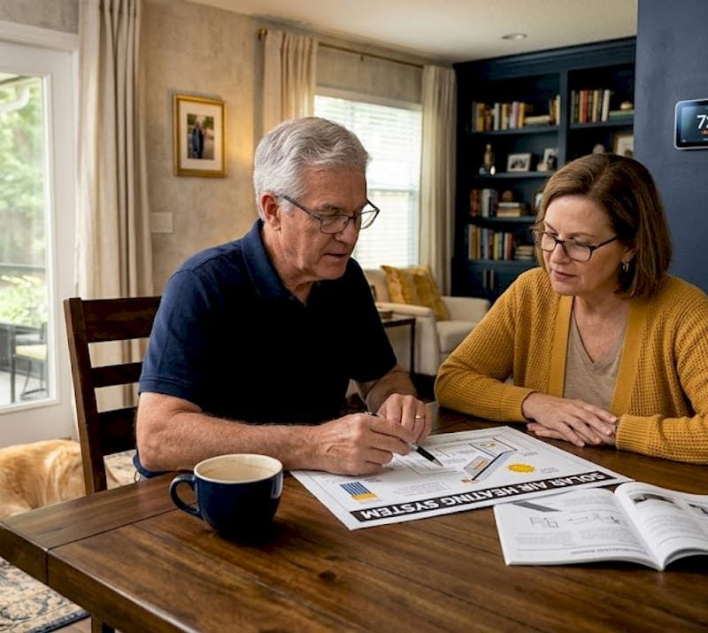Jacksonville couple evaluates solar air heating layout