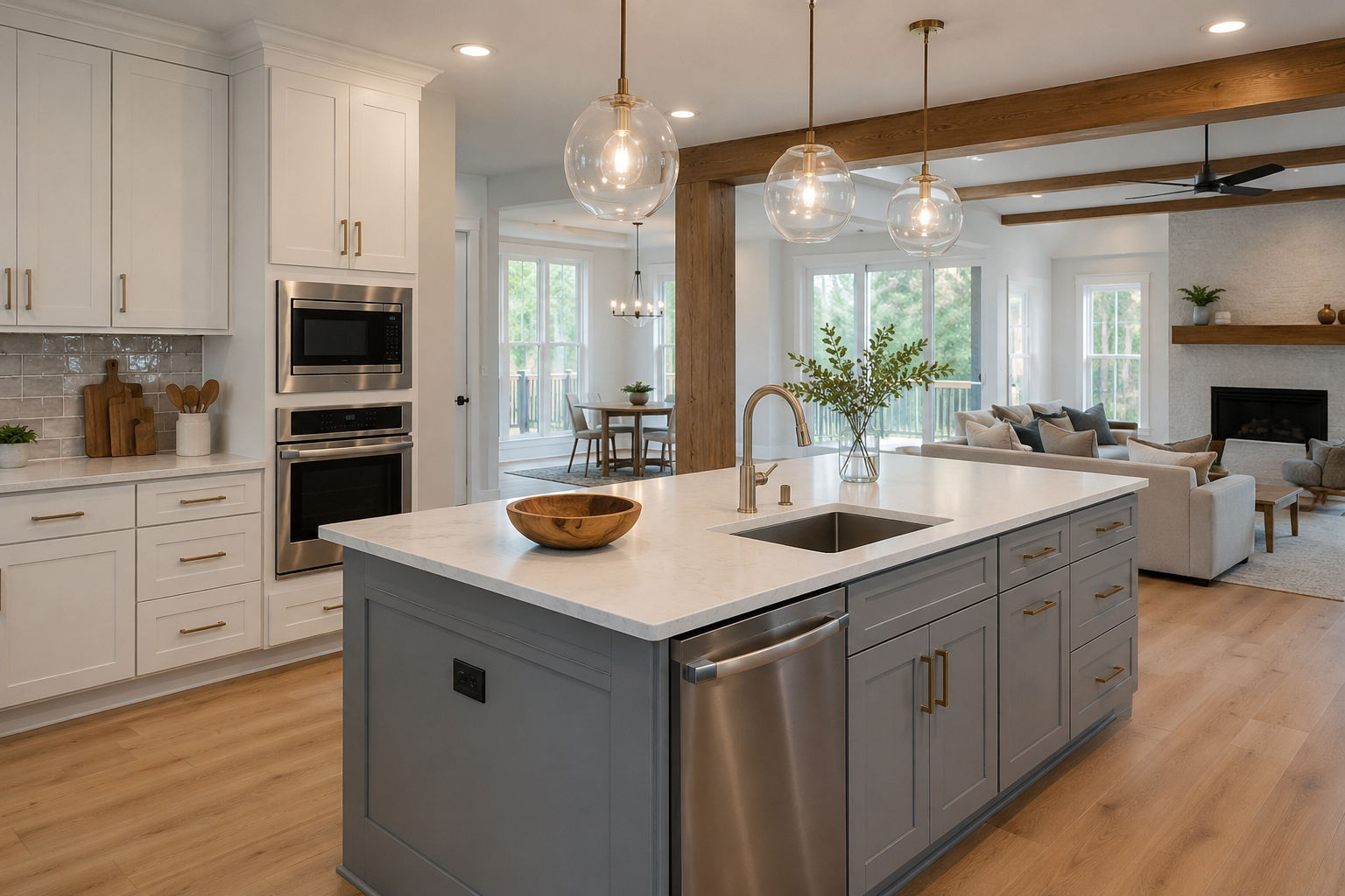 Full House Remodeling in Jacksonville, FL: Cost, Process & Timeline Renovated home interior after a full house remodeling in Northeast Florida
