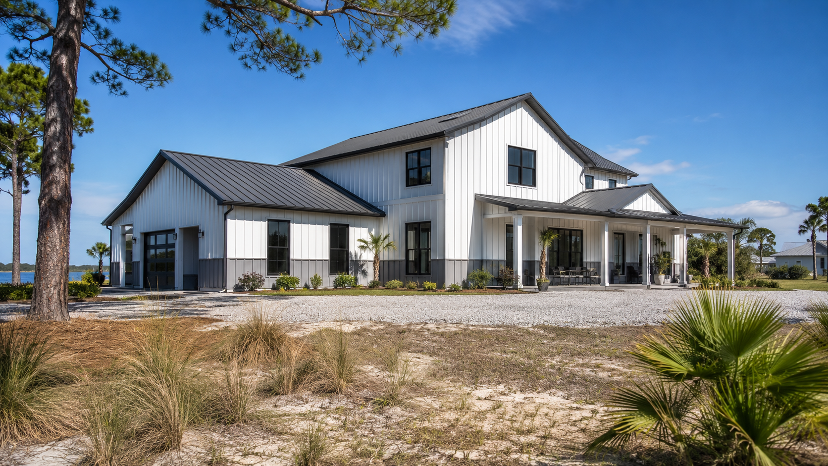 Metal Home Buildings in Florida: Cost, Durability & How They're Built Metal home building with steel framing under construction in Florida