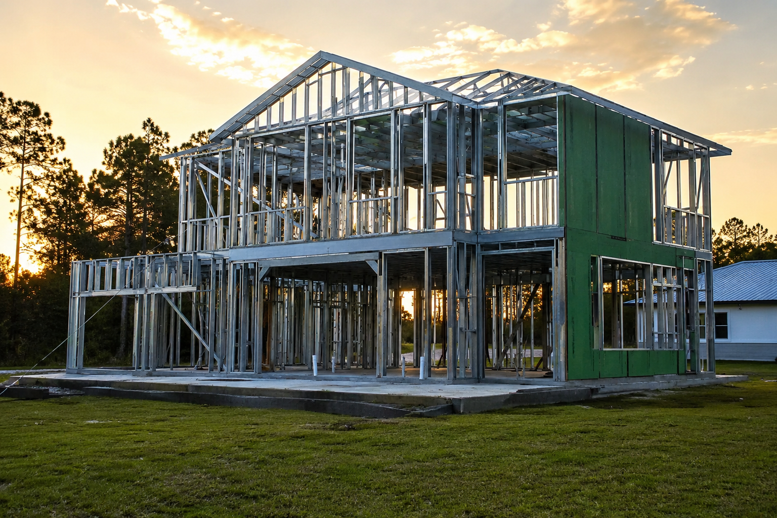 Metal Frame Homes Inspection Failures in Jacksonville: The Common Issues and How to Pass First Time Steel stud framing with correct screw pattern, hold-down connections and grommeted service penetrations in Northeast Florida