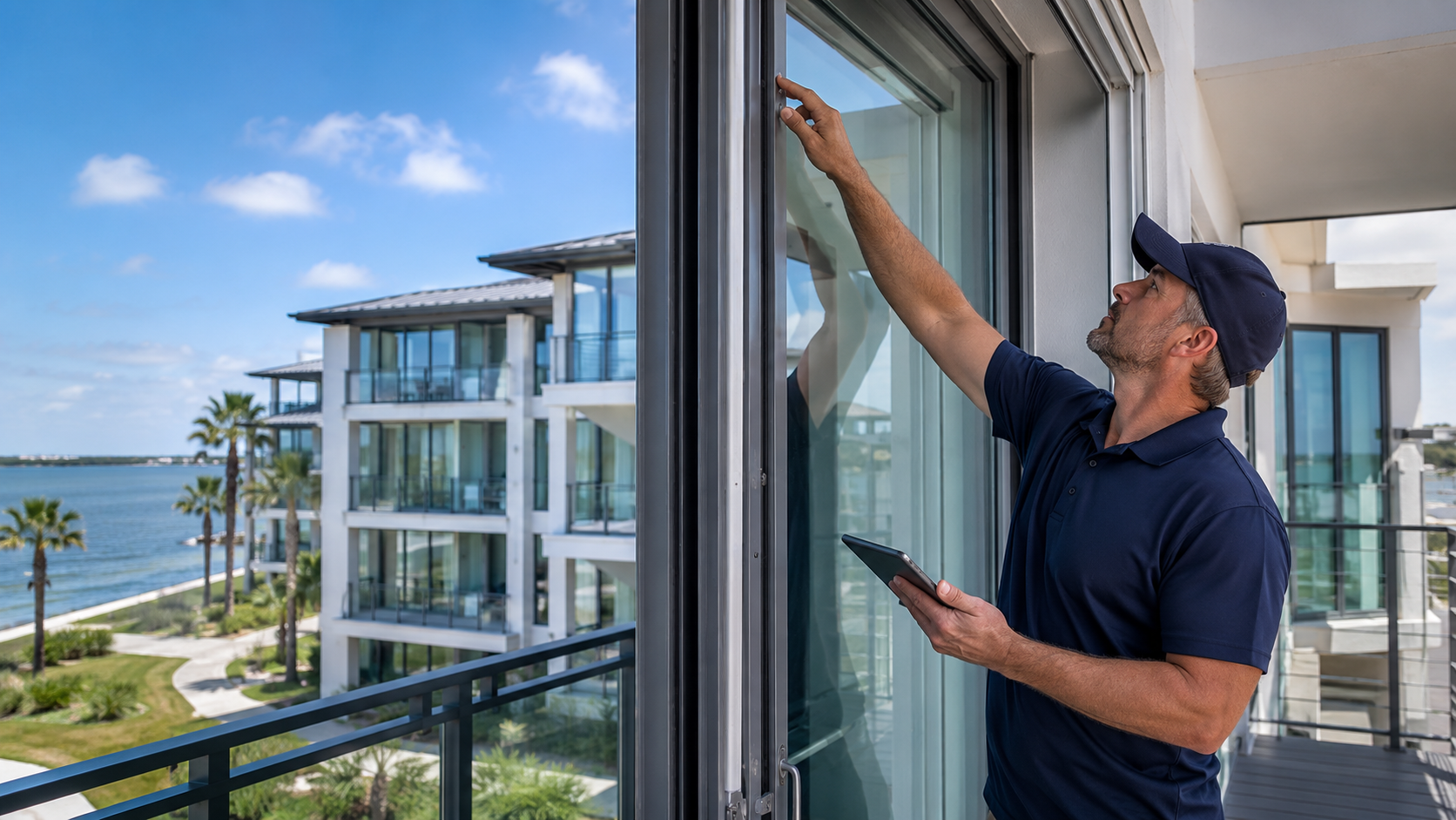 Apartment Builder Long Term Maintenance: What the Handover Must Cover for Florida Humidity and Salt Air Apartment builder long term maintenance inspection of exterior corridors and hardware at a Jacksonville apartment community