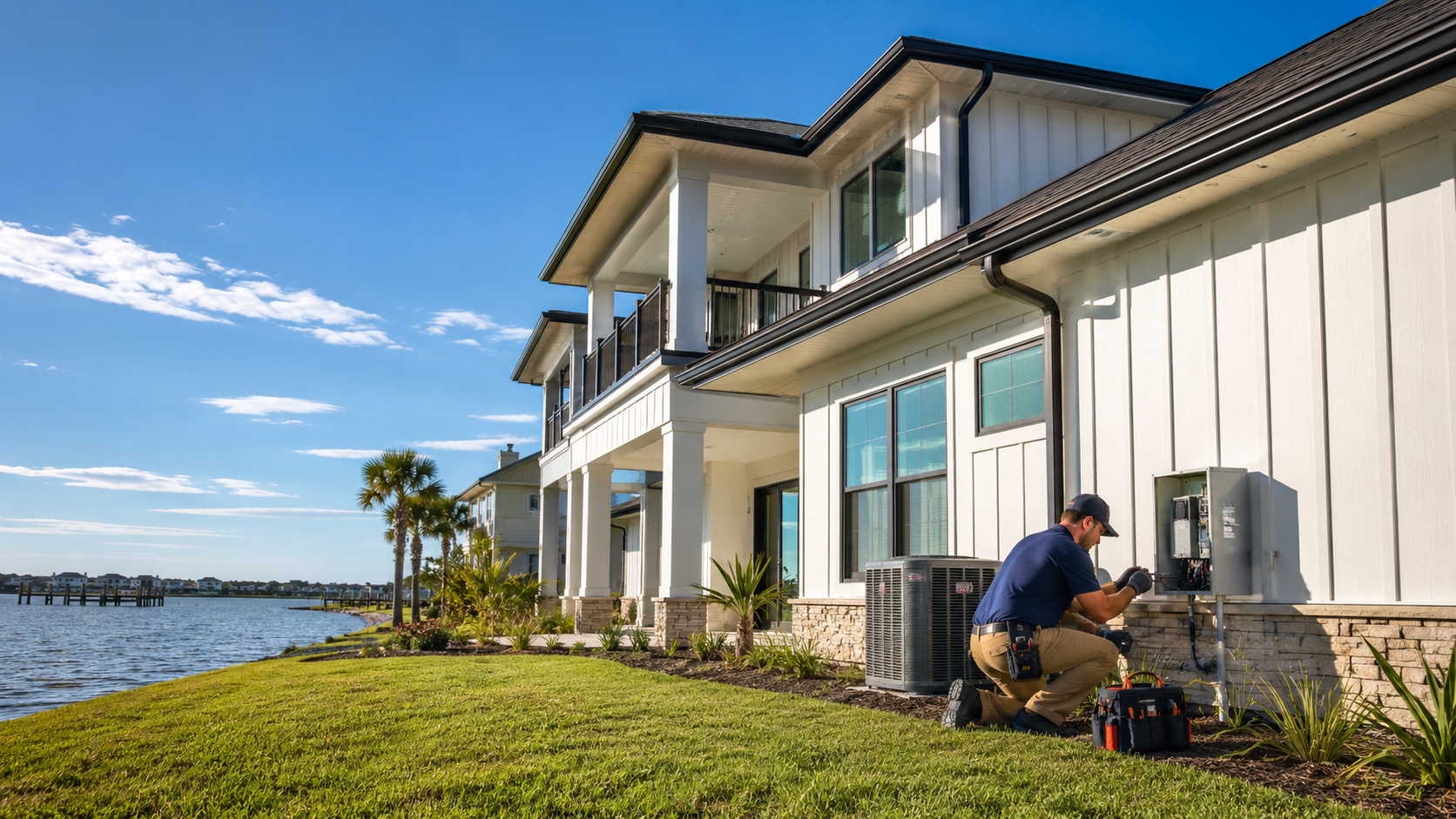 Build to Rent Builder Long Term Maintenance: The Florida Humidity and Salt Air Handover Build to rent builder long term maintenance inspection of salt air corrosion on a Jacksonville rental property