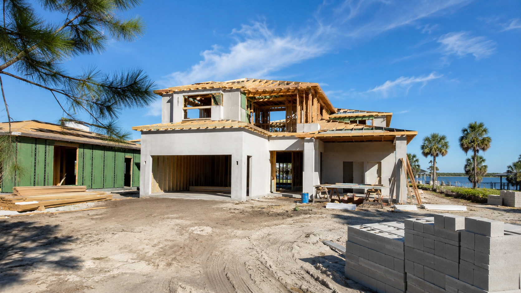 Custom Built Homes Draw Schedule: How Florida Construction Lenders Release Money Custom built homes draw schedule inspection at a Florida ground-up construction site