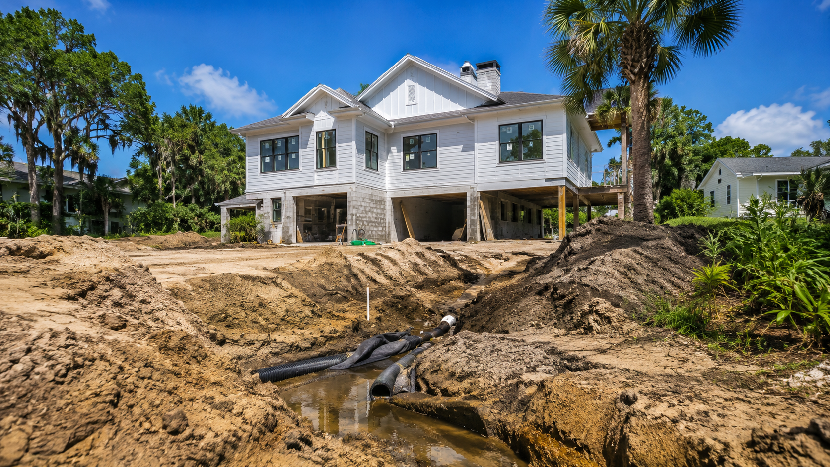 Full House Remodeling Soil and Drainage: What Northeast Florida Lots Do to a Whole-Home Renovation Full house remodeling soil and drainage assessment on a Northeast Florida residential lot