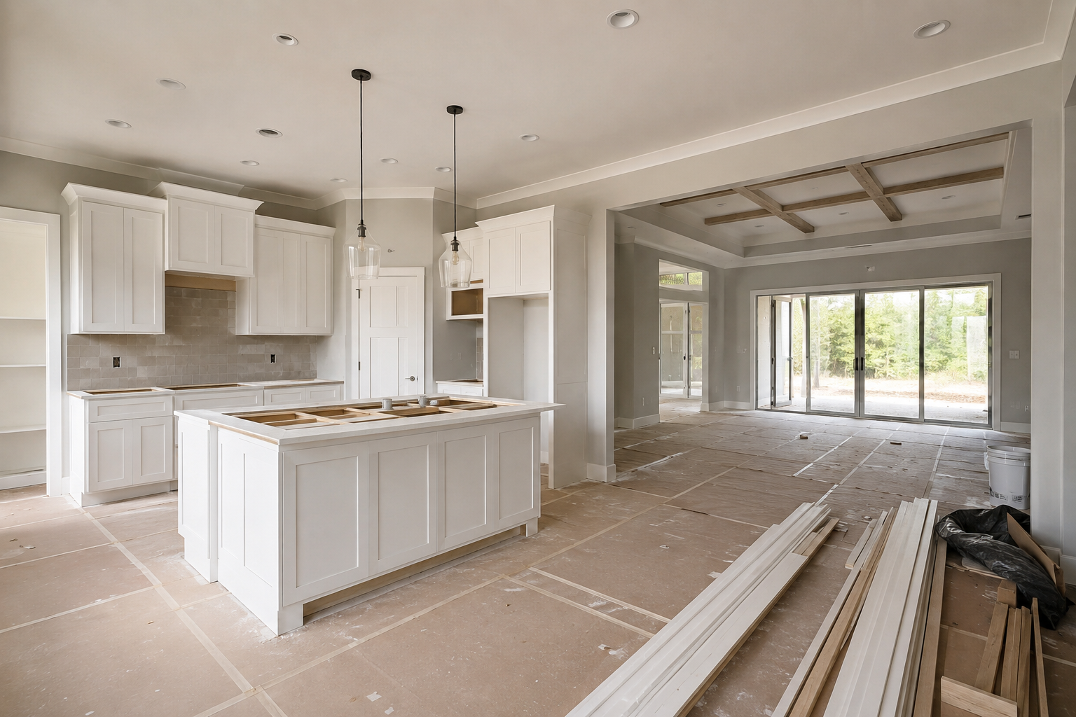 Full House Remodeling Warranty Coverage Under Florida Law: What Is Actually Protected Whole home renovation in progress showing workmanship covered by a Florida remodeling warranty