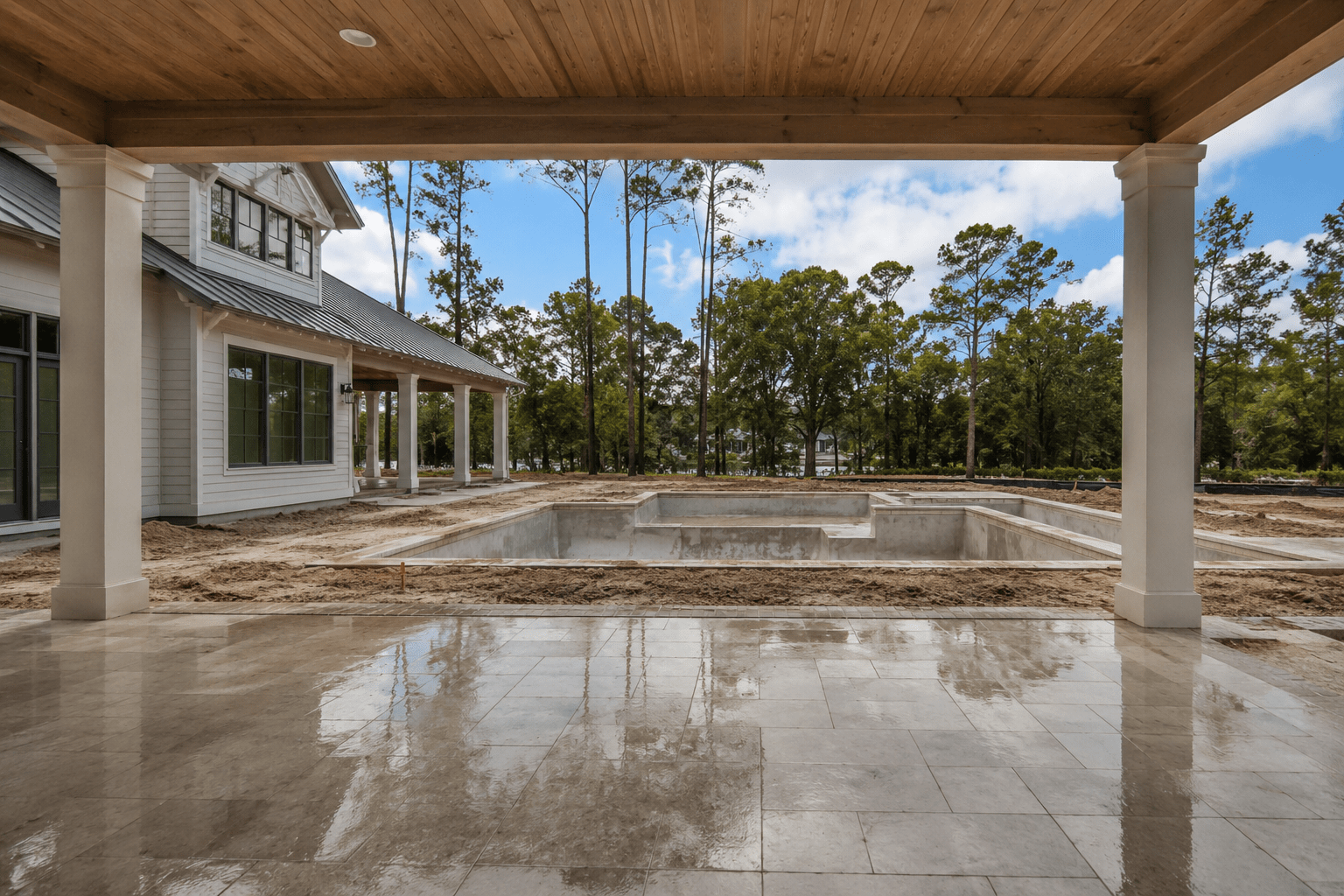 High End Home Builders Insurance Impact: How a Luxury Build Changes Your Florida Premium and Coverage Luxury home construction in Florida showing impact rated glazing and engineered structural connections