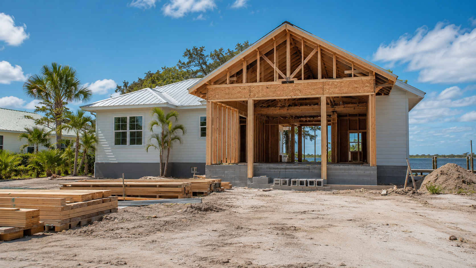 Home Addition Builders Near Me: How a Draw Schedule Works With Florida Lenders Home addition builders near me reviewing a construction loan draw schedule on a Florida jobsite