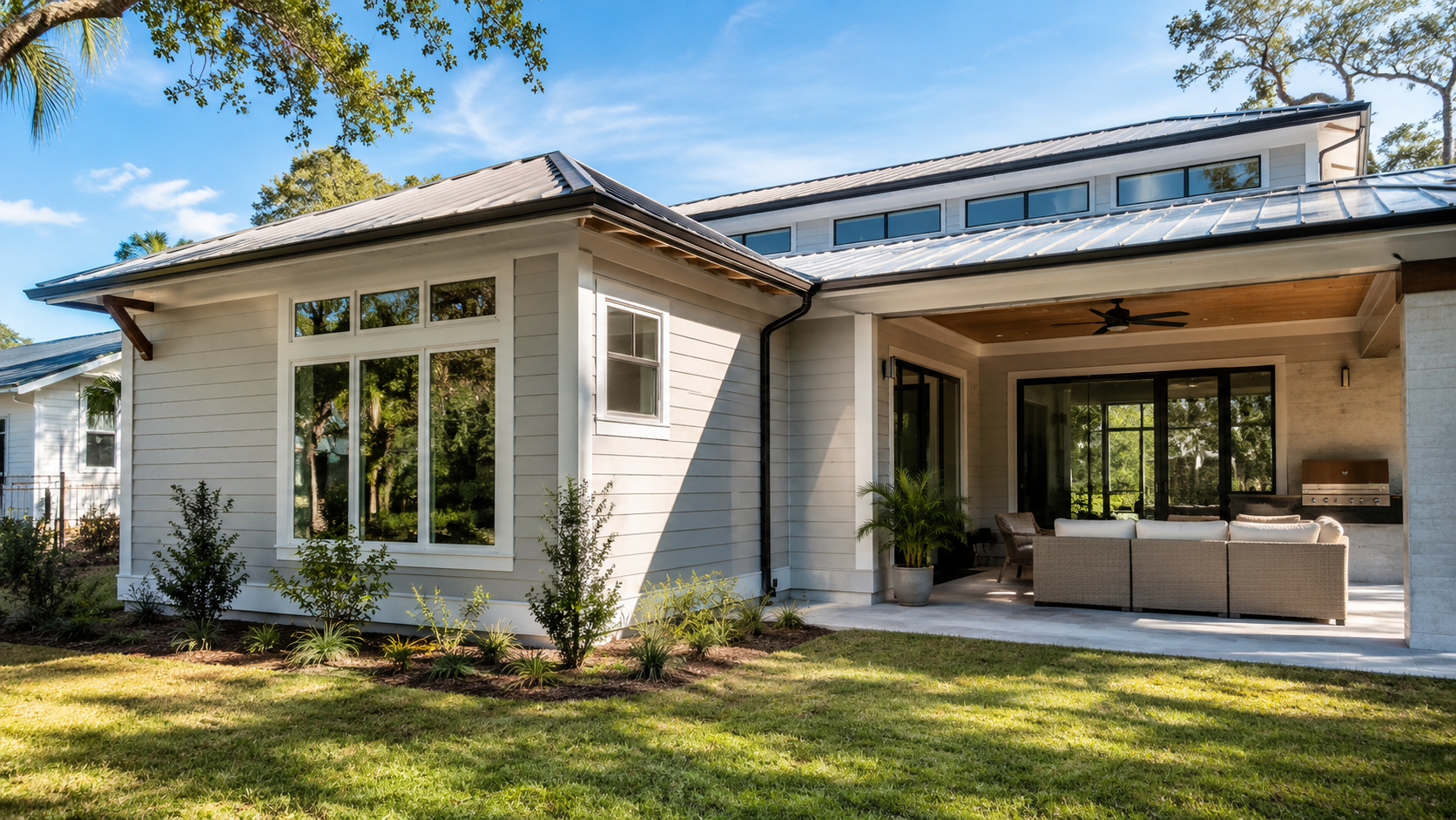 Home Additions Near Me Energy Efficiency: The Climate Zone 2 Upgrades That Pay Back Fastest Home additions near me energy efficiency detailing at the tie-in of a Jacksonville, Florida room addition