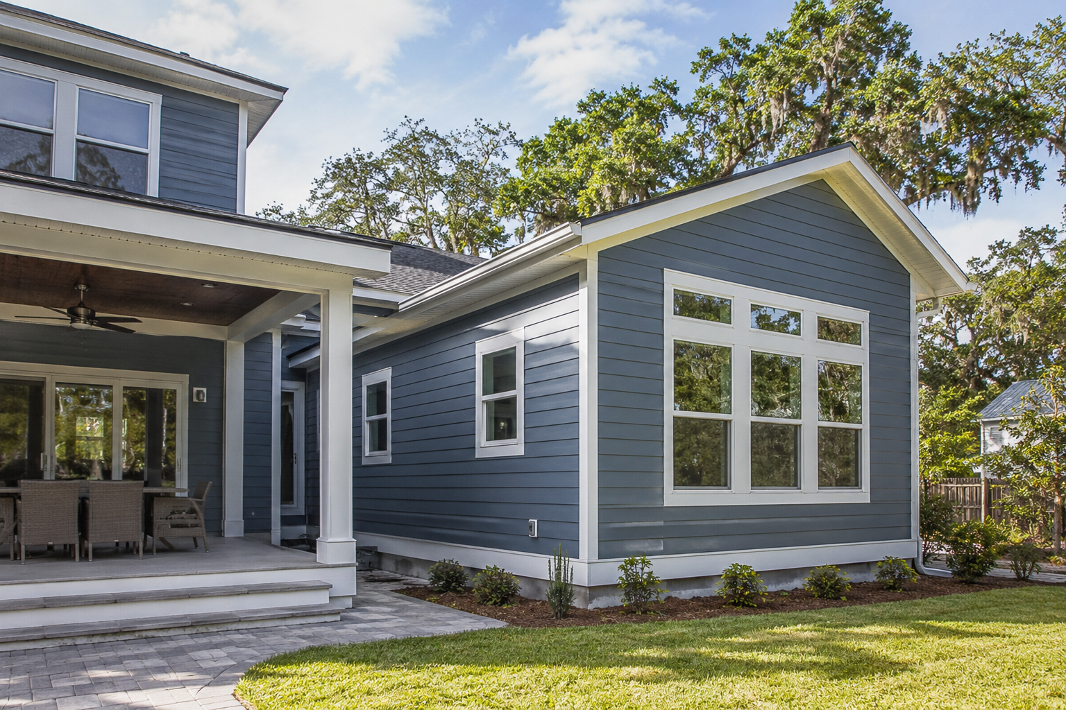 Home Additions Near Me Insurance Impact on Florida Premiums Home addition under construction in Northeast Florida with code-compliant framing and opening protection