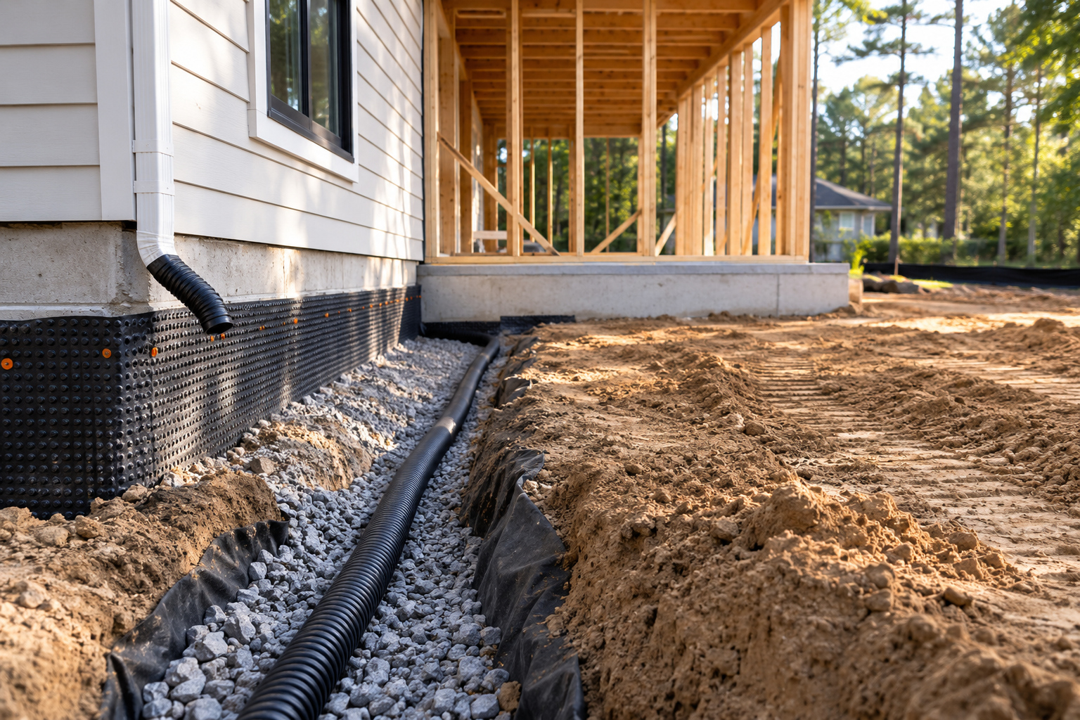 Home Additions Near Me Soil and Drainage: What You Can Actually Add Foundation and drainage preparation for a home addition tie-in on a Northeast Florida property