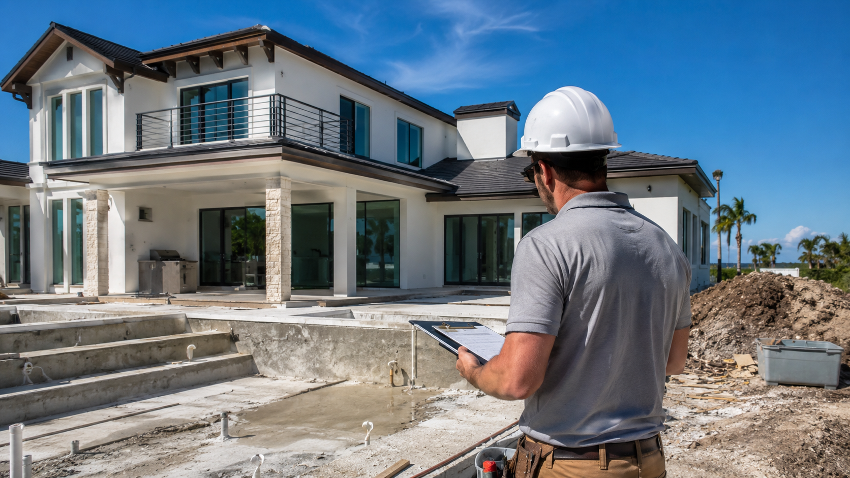 Luxury Custom Home Builders Inspection Failures in Jacksonville: The Six That Cost the Most Time Luxury custom home builders inspection failures being reviewed at a high-end Jacksonville, Florida build site