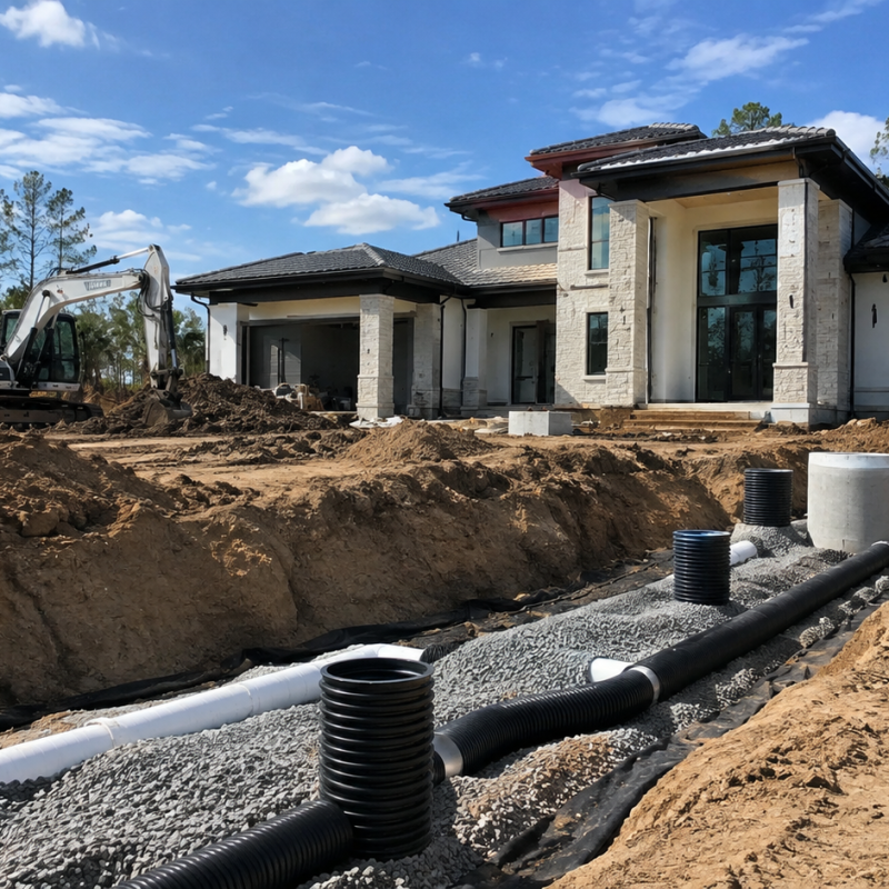 Luxury Custom Home Builders Soil and Drainage on Northeast Florida Lots — Ofir Engineering, Northeast Florida