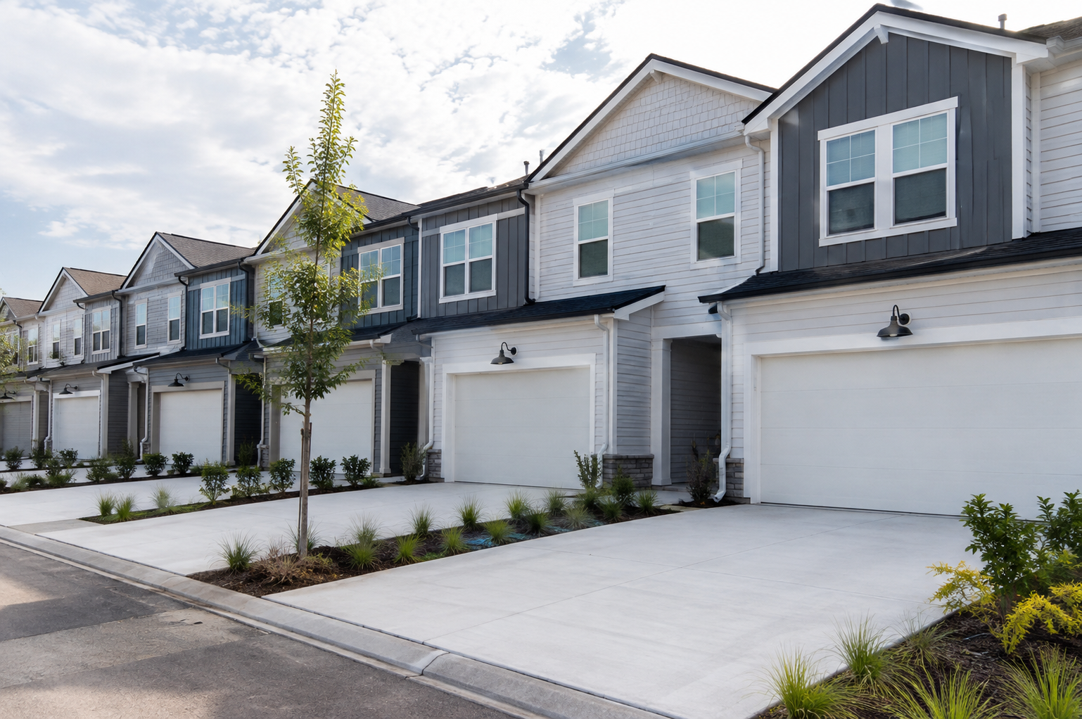 Townhouse Builders in Jacksonville, FL: What Drives the Cost Per Unit Fire-rated party wall assembly between attached townhouse units under construction in Northeast Florida