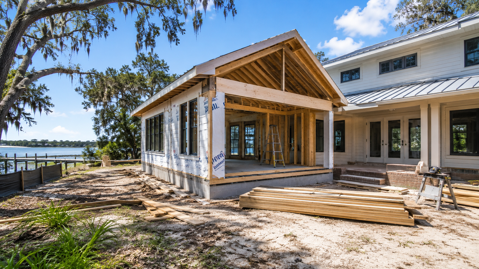 Home Additions Near Me Permit Requirements in Duval County: Every Review, Inspection, and Realistic Timeline Home additions near me permit requirements being reviewed against a sealed site plan for a Duval County addition in Jacksonville, Florida